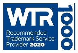 World Trademark Review 2020 Recommended Trademark Service Provider